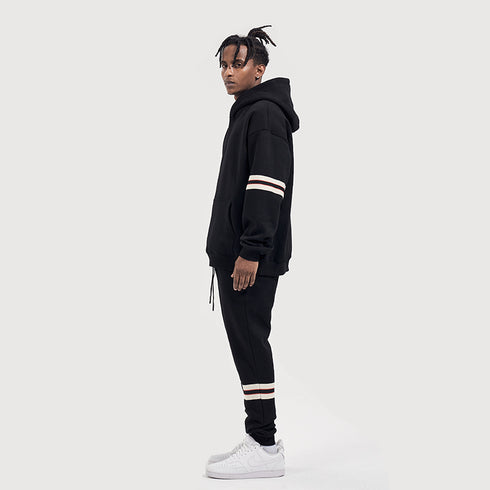 TWO-STRIPE HOODIE