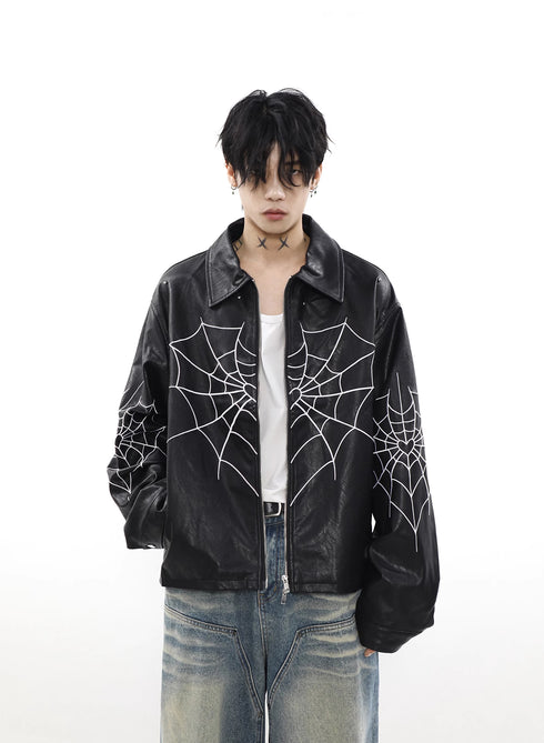 HEARTWEB LEATHER JACKET