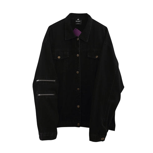 ZIPPER DENIM JACKET