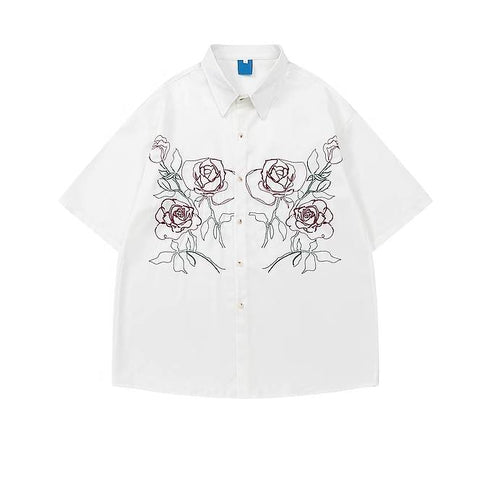 ARCHIVE No. 1024 ROSE BUTTON-UP