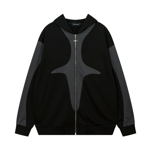 SPLICED ZIPPER JACKET