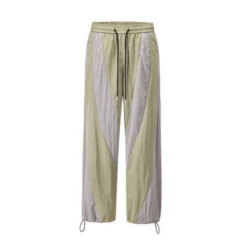 CONTRAST NYLON PANTS