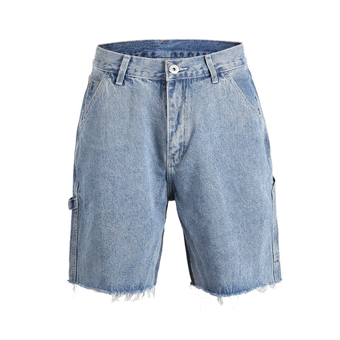 RAW EDGE DENIM SHORTS