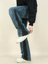 CONTRAST PANEL JEANS