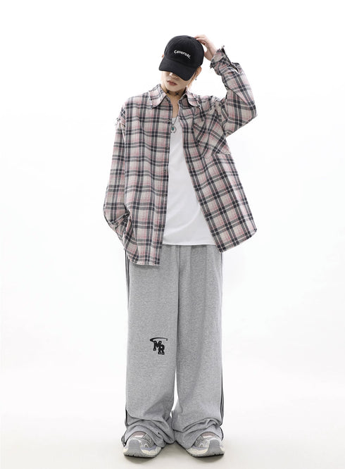 DISTRESSED PINK FLANNEL