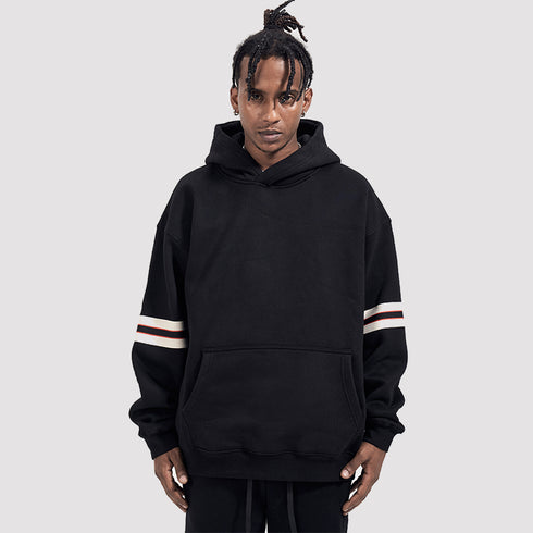 TWO-STRIPE HOODIE