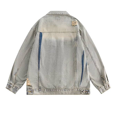 ARCHIVE No. 1009 DISTRESSED DENIM JACKET