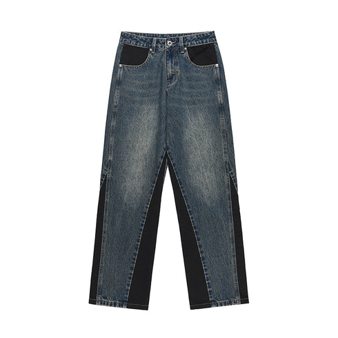 CONTRAST PANEL JEANS