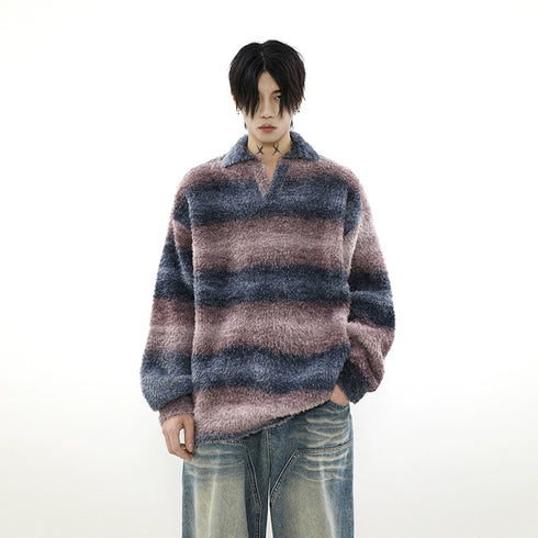 GRADIENT STRIPED SWEATER