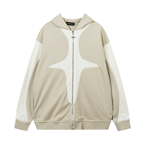 SPLICED ZIPPER JACKET