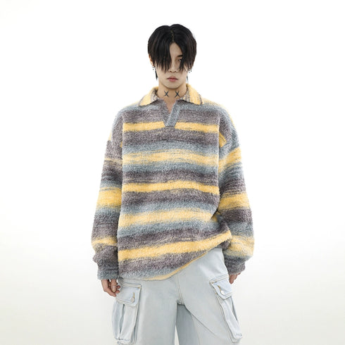 GRADIENT STRIPED SWEATER