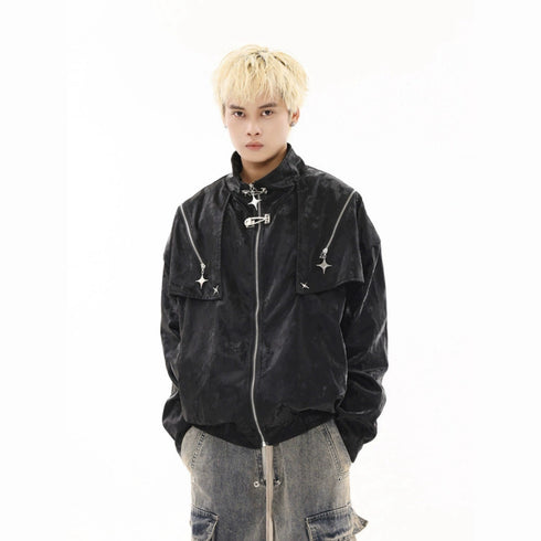 NICHE CROSS LEATHER JACKET