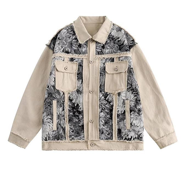 ARCHIVE No. 1014 FLORAL PRINT DENIM JACKET