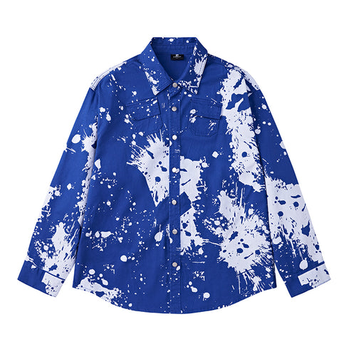 BLUE SPLASH PAINT JACKET