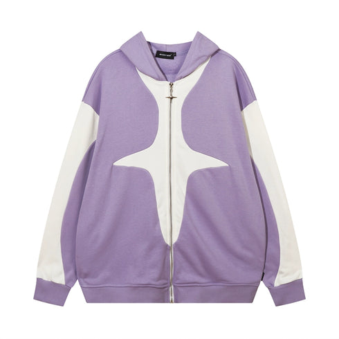 SPLICED ZIPPER JACKET