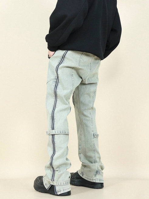 ZIPPER STREET JEANS