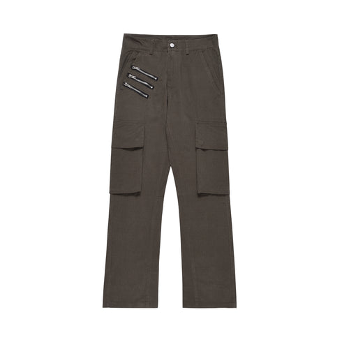 ZIPPER CARGO JEANS