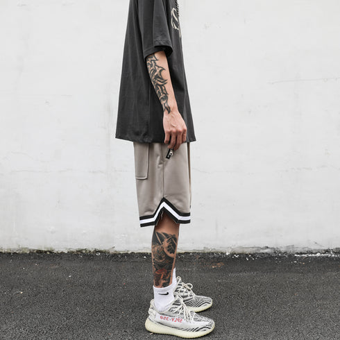 STRIPE BASKETBALL SHORTS