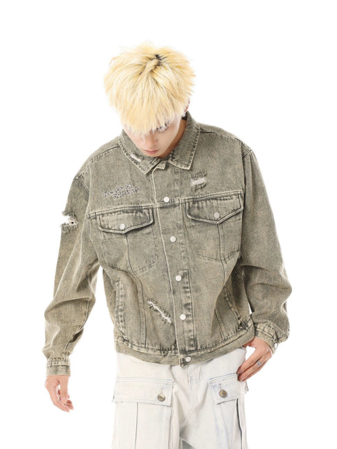 RIPPED DENIM JACKET