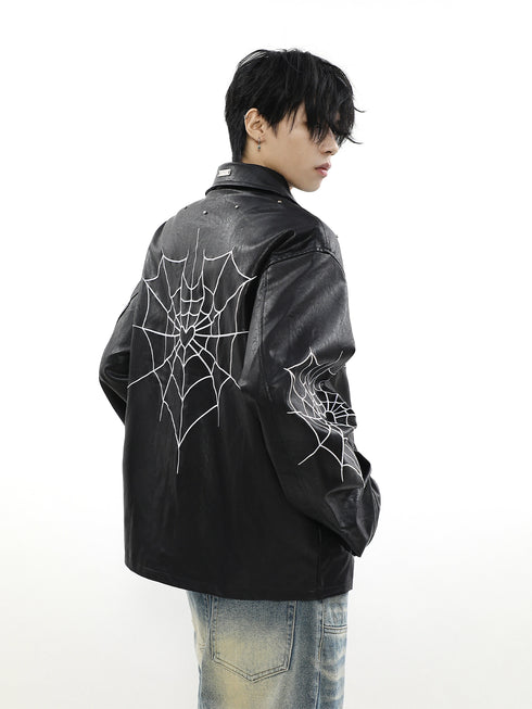 HEARTWEB LEATHER JACKET