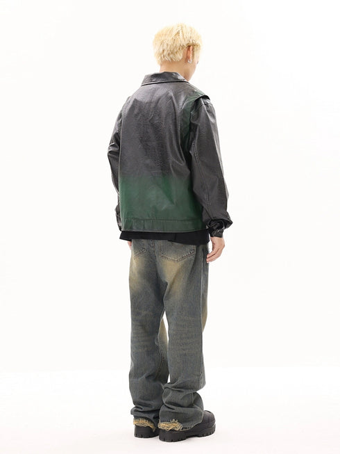 FADED MOTORCYCLE JACKET