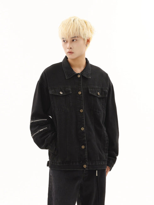 ZIPPER DENIM JACKET