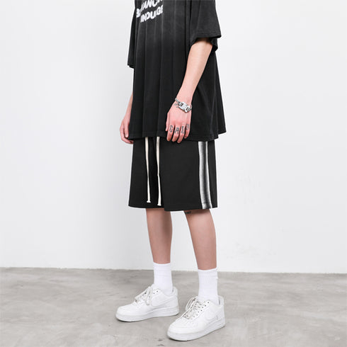 WASHED STRIPE SHORTS