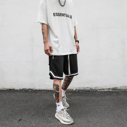 STRIPE BASKETBALL SHORTS