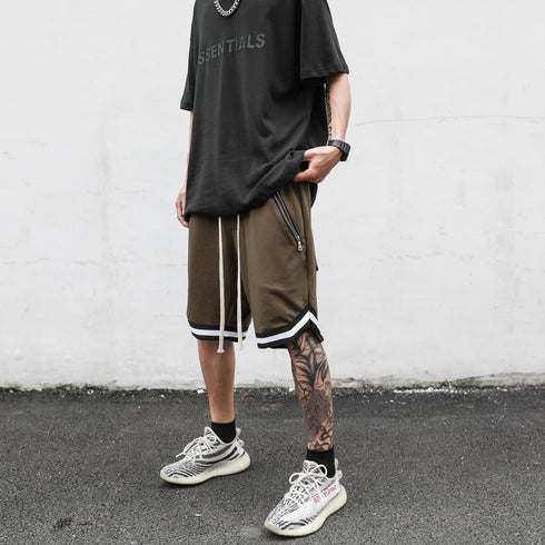 STRIPE BASKETBALL SHORTS