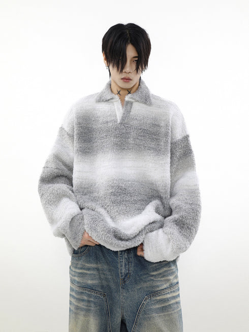 GRADIENT STRIPED SWEATER