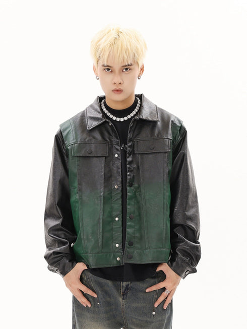 FADED MOTORCYCLE JACKET