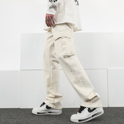 BEIGE STREET PANTS