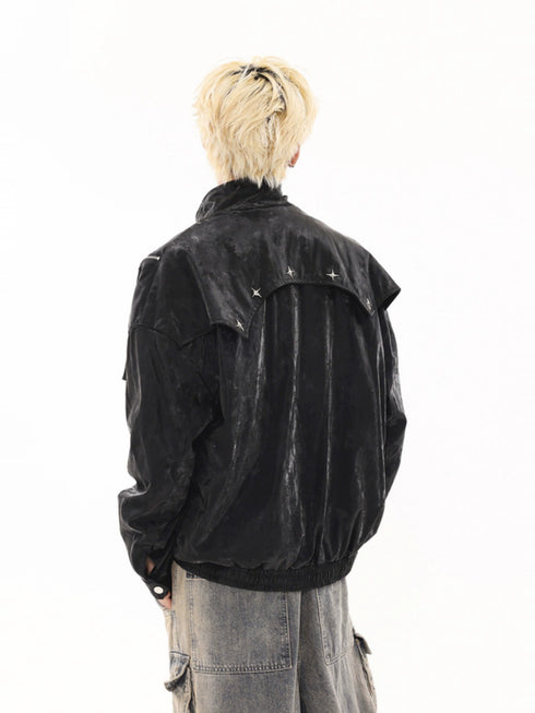 NICHE CROSS LEATHER JACKET