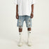 RIPPED DENIM SHORTS