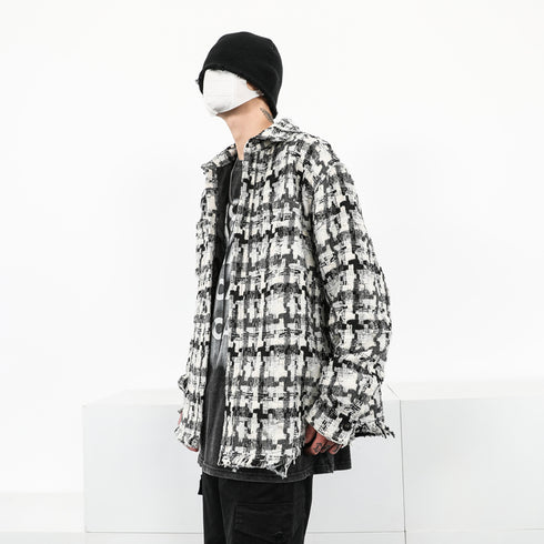 PATTERNED PLAID JACKET