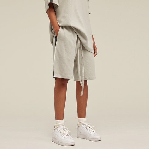 CASUAL ZIPPER-SLIT SHORTS