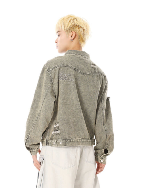 RIPPED DENIM JACKET