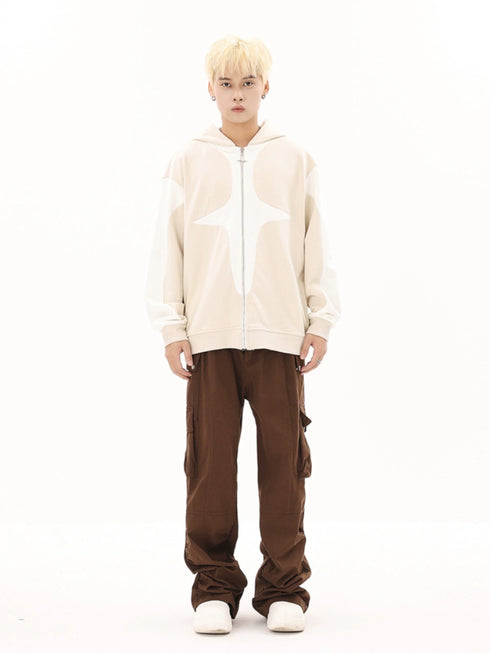 SPLICED ZIPPER JACKET