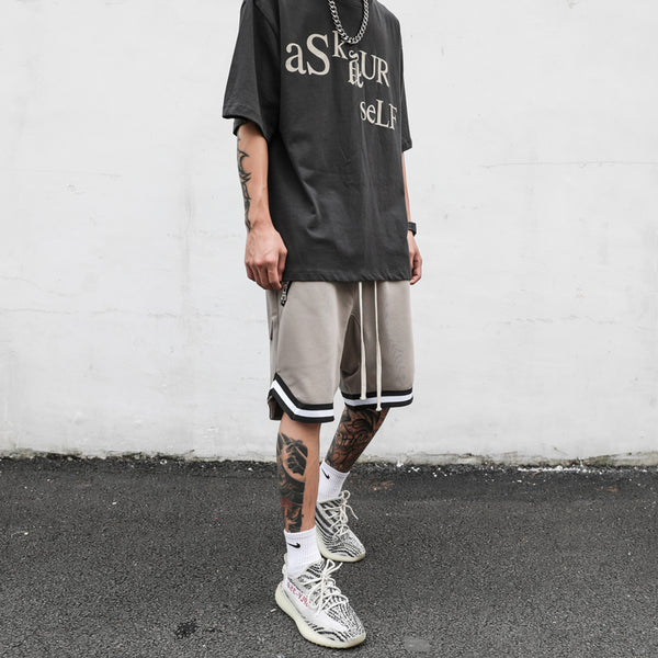 STRIPE BASKETBALL SHORTS