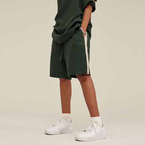 CASUAL ZIPPER-SLIT SHORTS