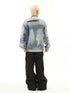 RIPPED PATCH DENIM JACKET