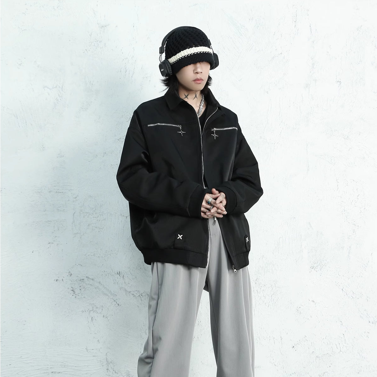 CROSS ZIPPER JACKET – ARTLESS ARCHIVE